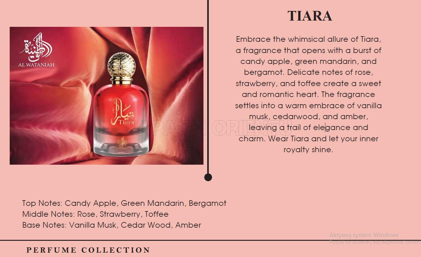 Tiara, Eau de Parfum, Al Wataniah, Women, 100 ml : Amazon.co.uk